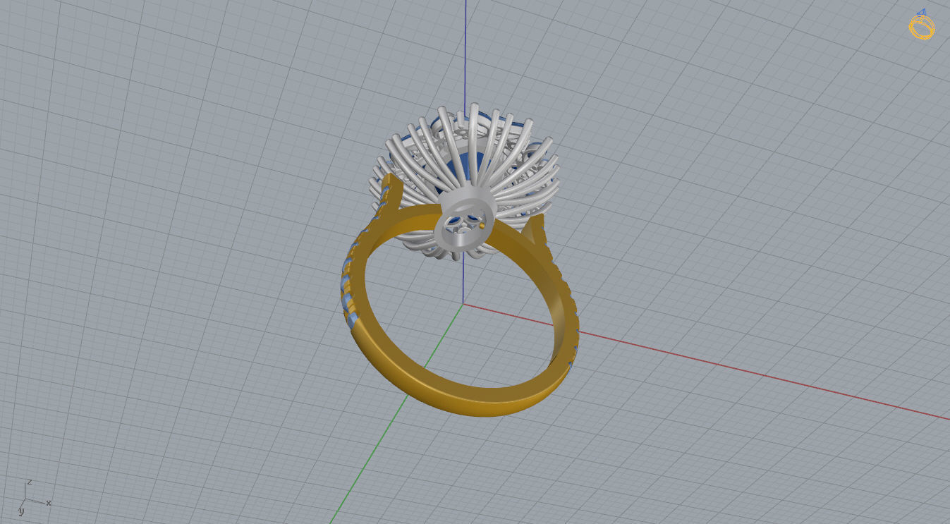 Woman Ring 47 3D print model_14