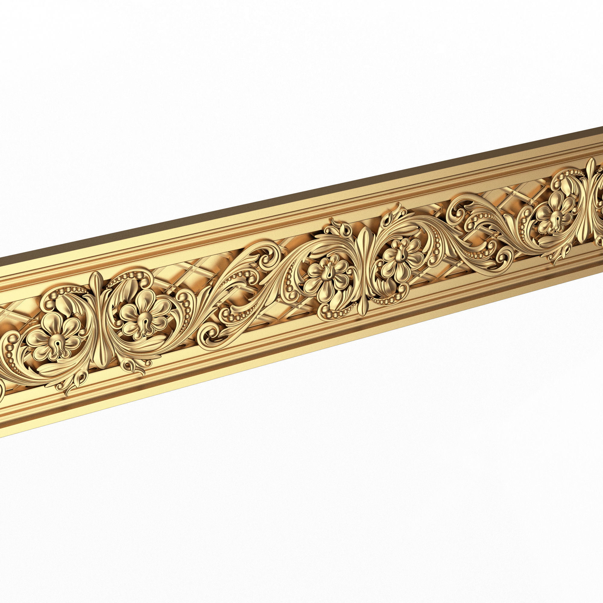 Ornament Element Molding 029 Low-poly 3D model_1