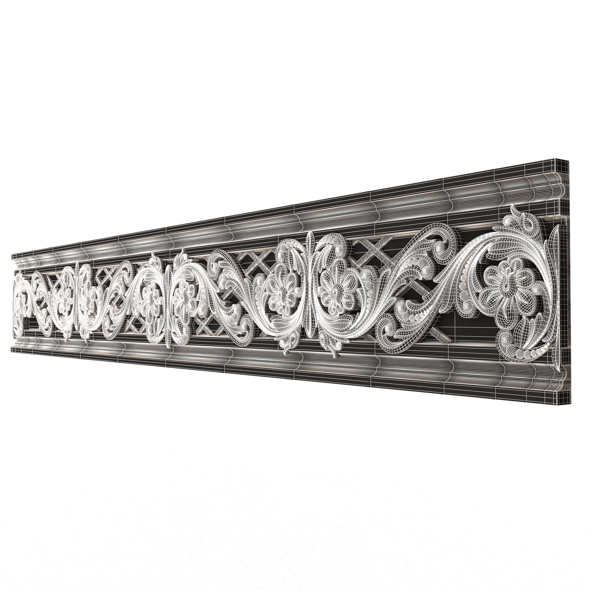 Ornament Element Molding 029 Low-poly 3D model_9