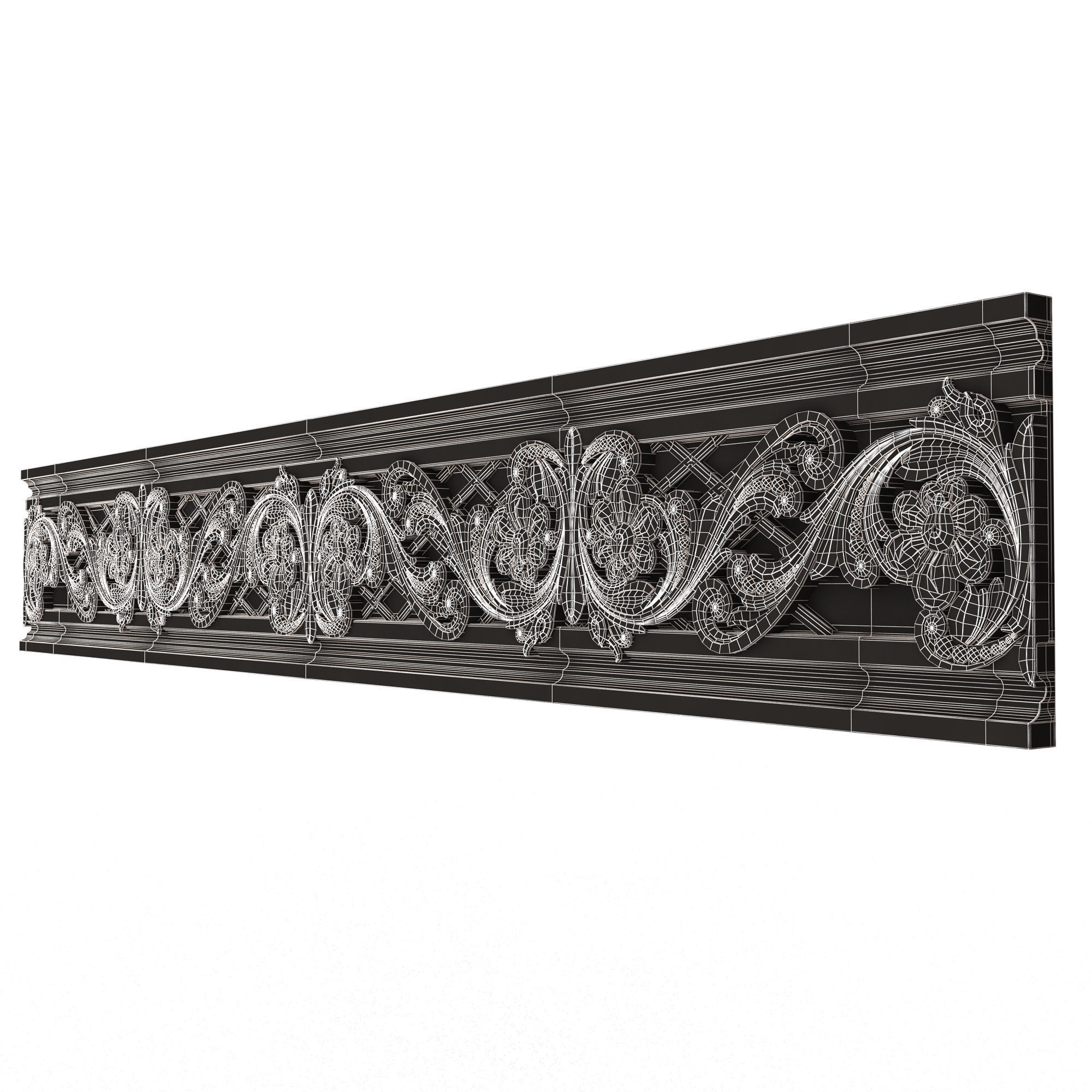 Ornament Element Molding 029 Low-poly 3D model_15