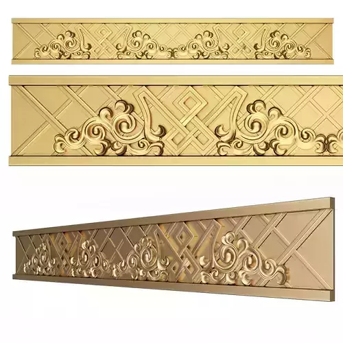 Ornament Element Molding 030 Low-poly 3D model
