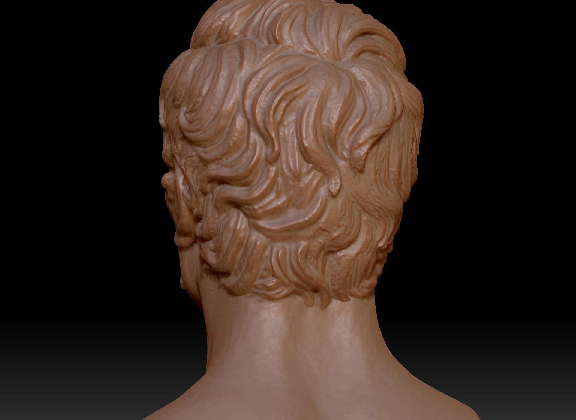 Bust of Friedrich Nietzsche 3D print model_31
