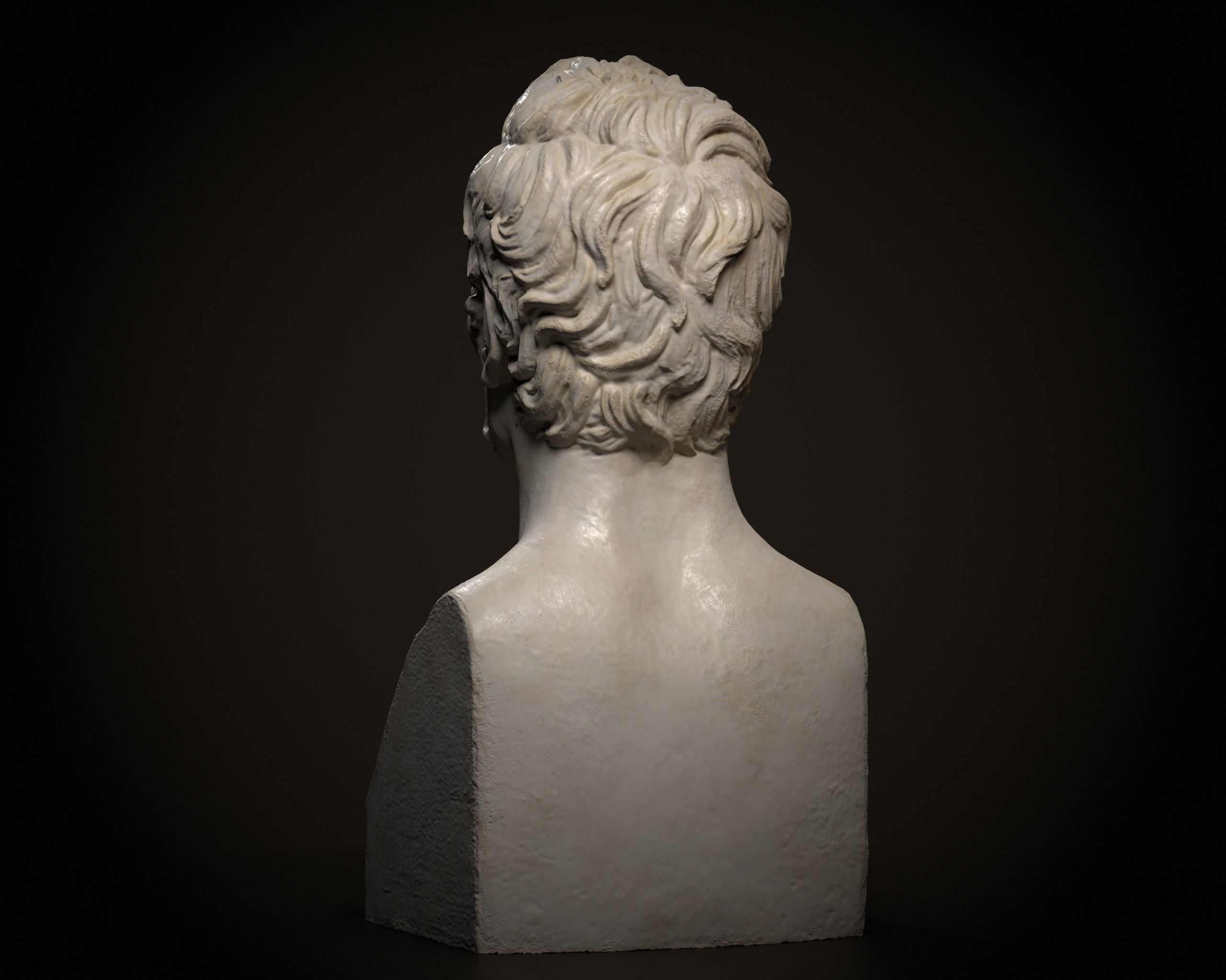 Bust of Friedrich Nietzsche 3D print model_10