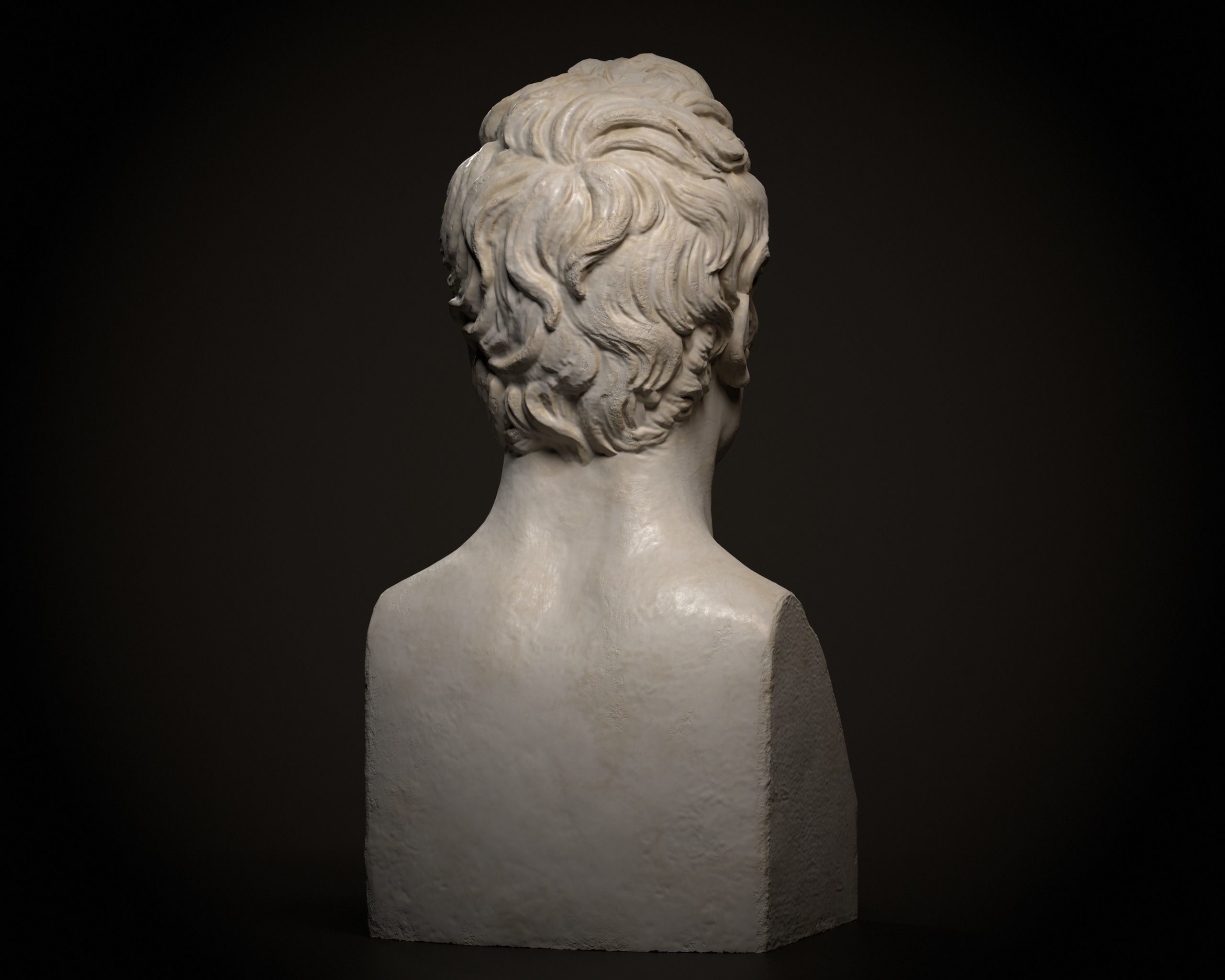 Bust of Friedrich Nietzsche 3D print model_5