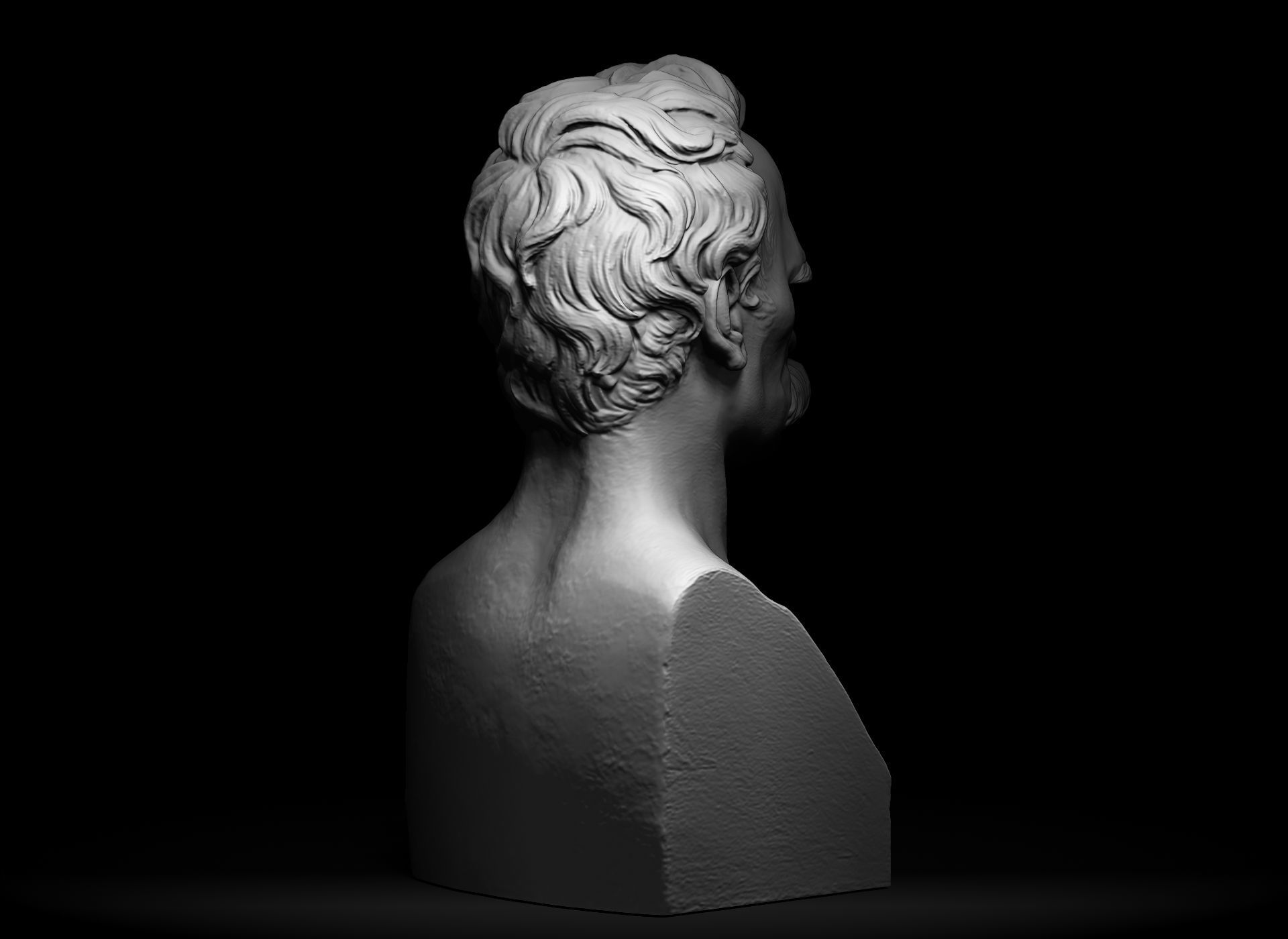 Bust of Friedrich Nietzsche 3D print model_20