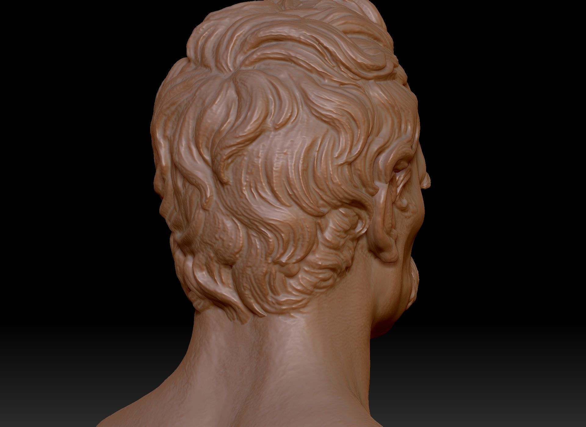 Bust of Friedrich Nietzsche 3D print model_32