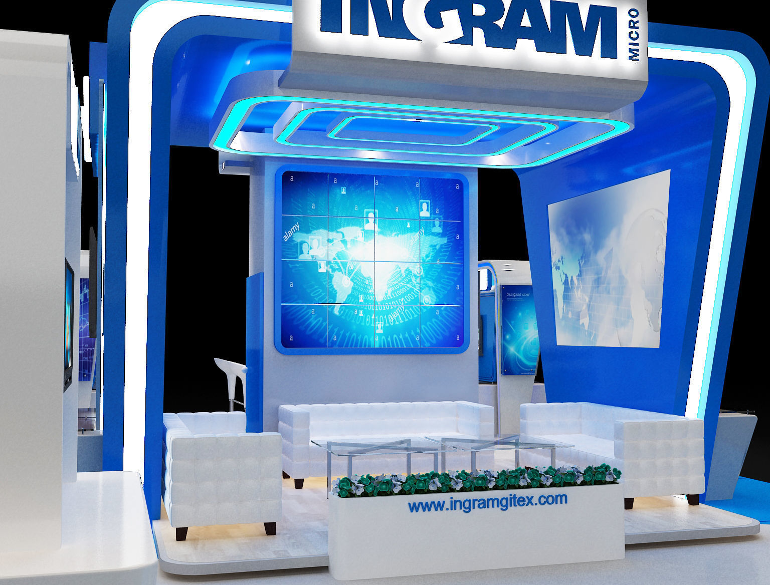 Booth Exhibition Stand a246 3D model_20