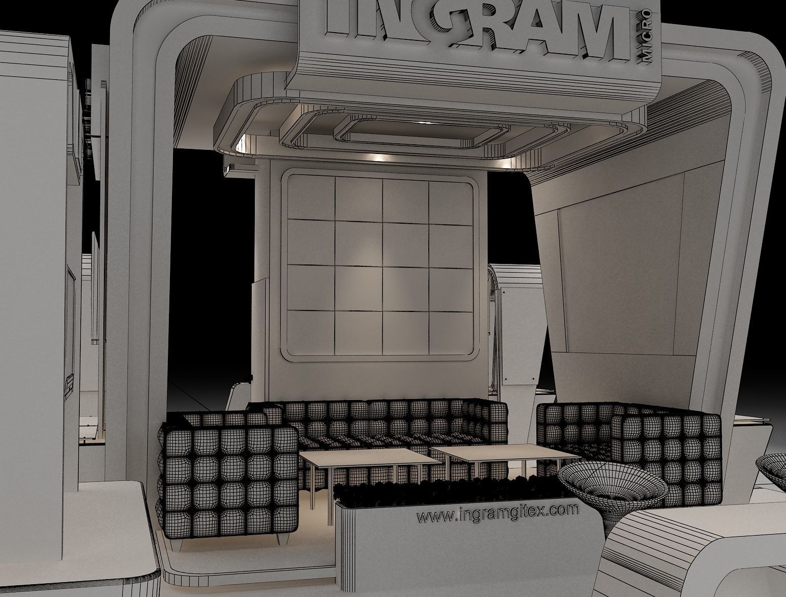 Booth Exhibition Stand a246 3D model_21