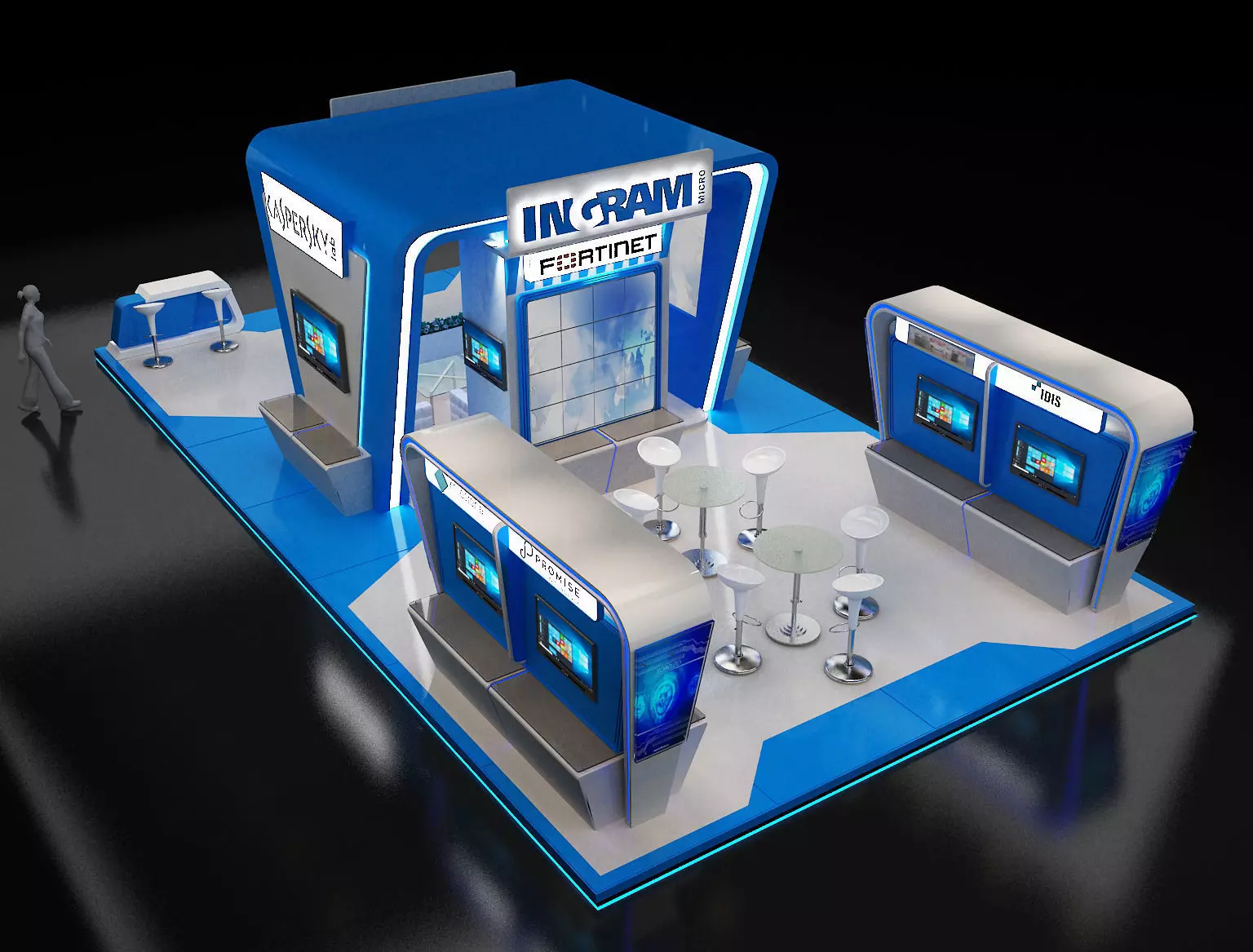 Booth Exhibition Stand a246 3D model_0