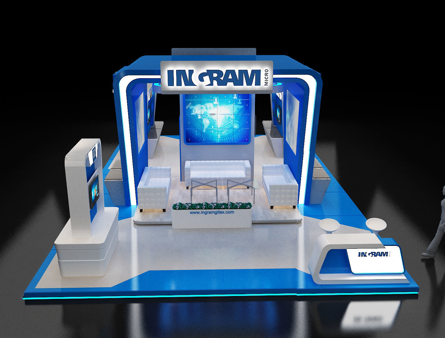 Booth Exhibition Stand a246 3D model_2