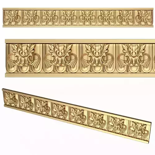 Ornament Element Molding 031 Low-poly 3D model