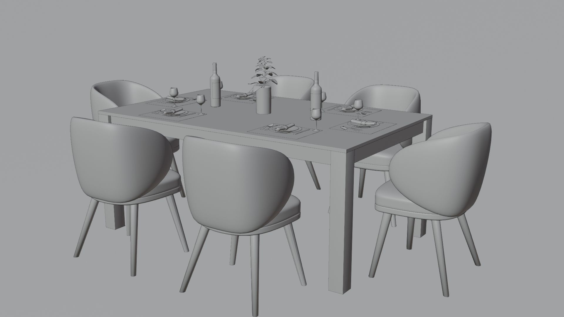 Dining  3D model_1