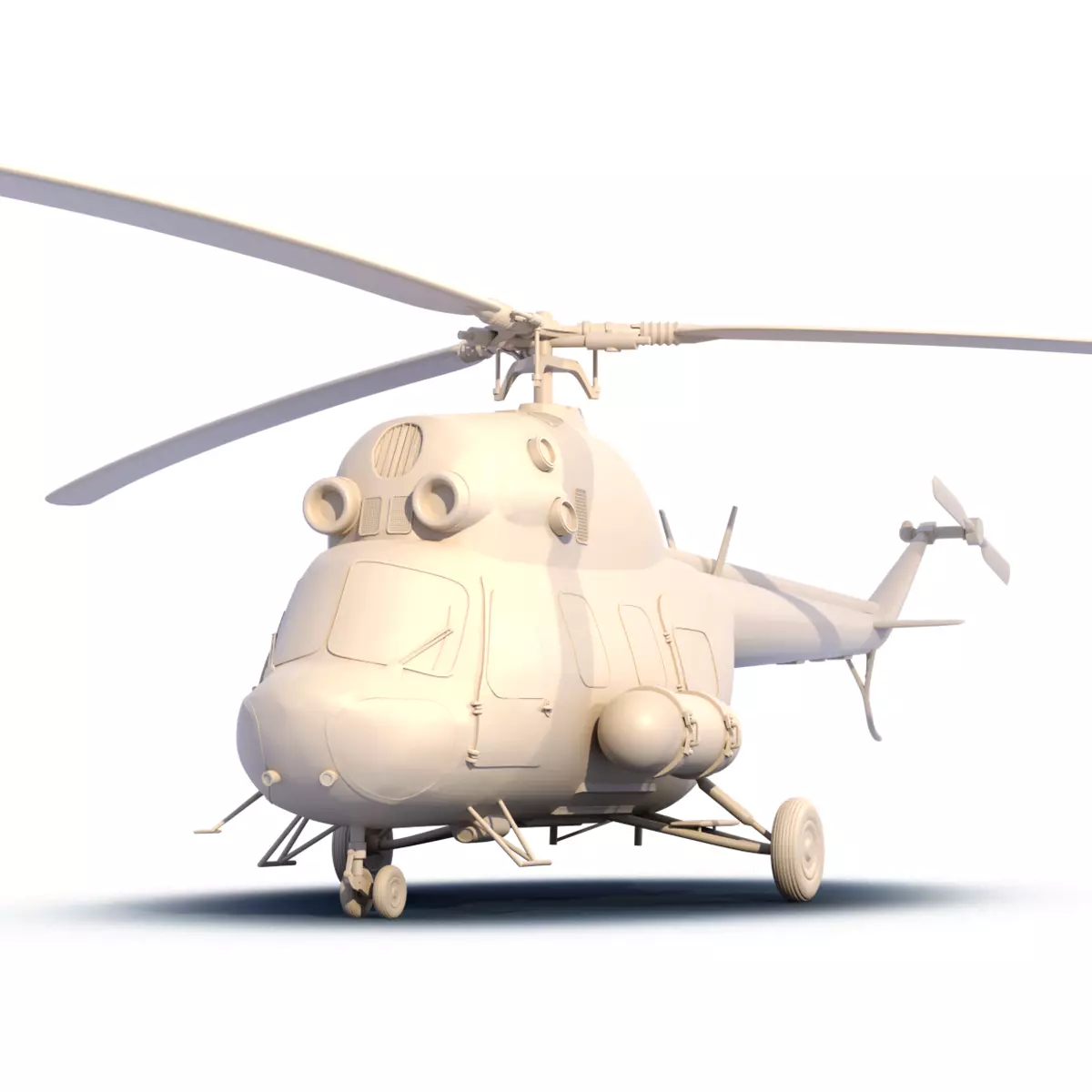 MI-2 helicopter 3D print model_0