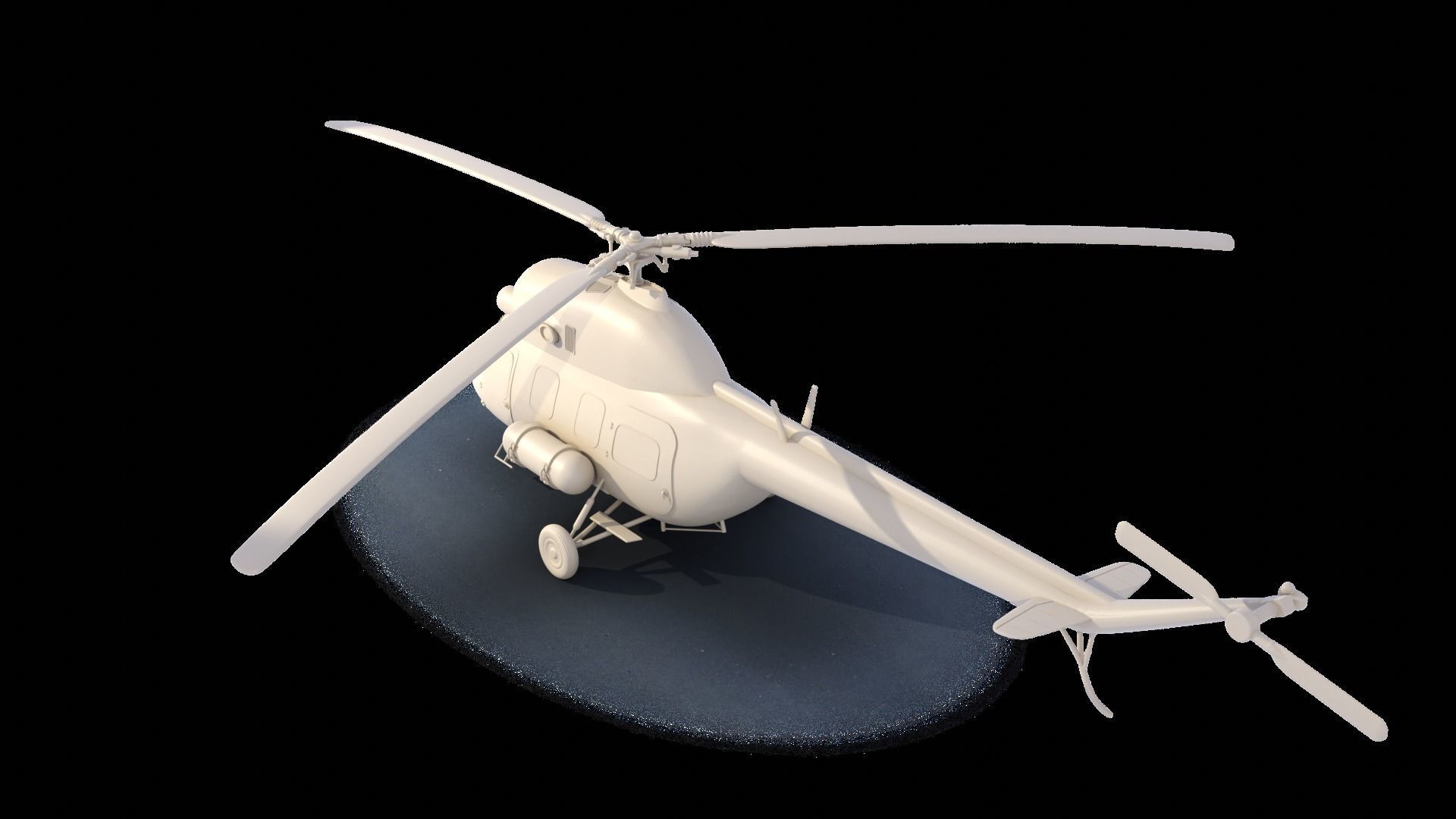 MI-2 helicopter 3D print model_4