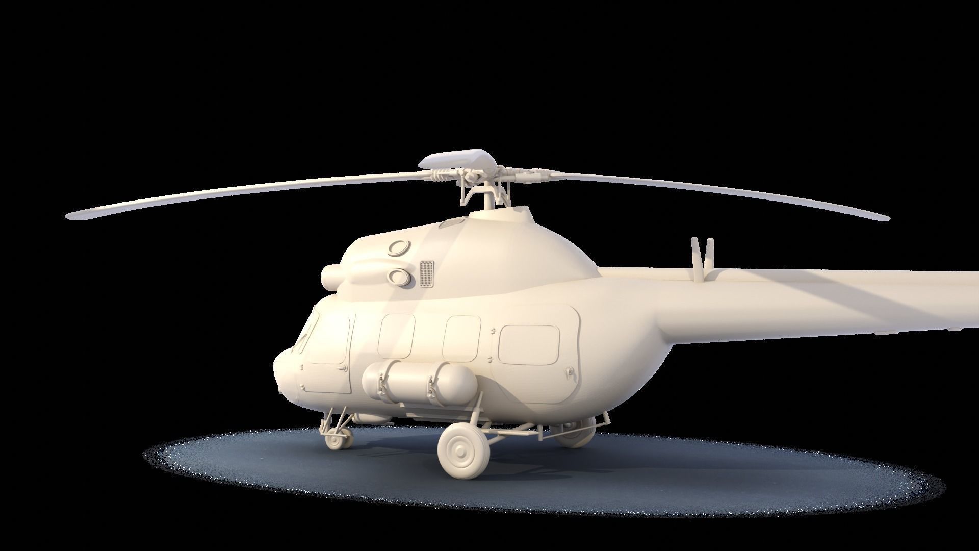 MI-2 helicopter 3D print model_7