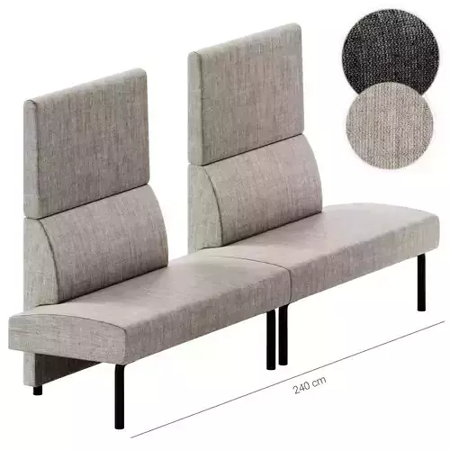 Et al AMBIT 1051 Fabric bench seating Sofa 3D model