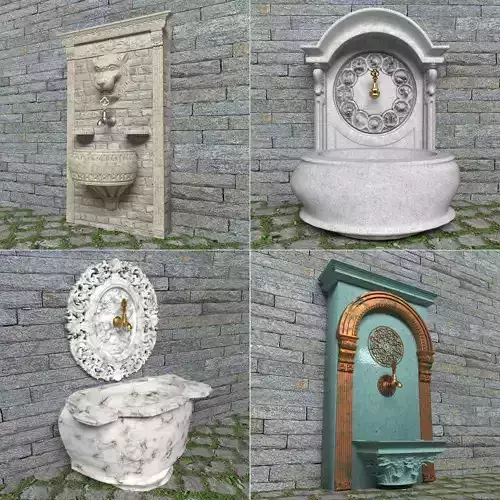 Wall Fountains Collection 4K