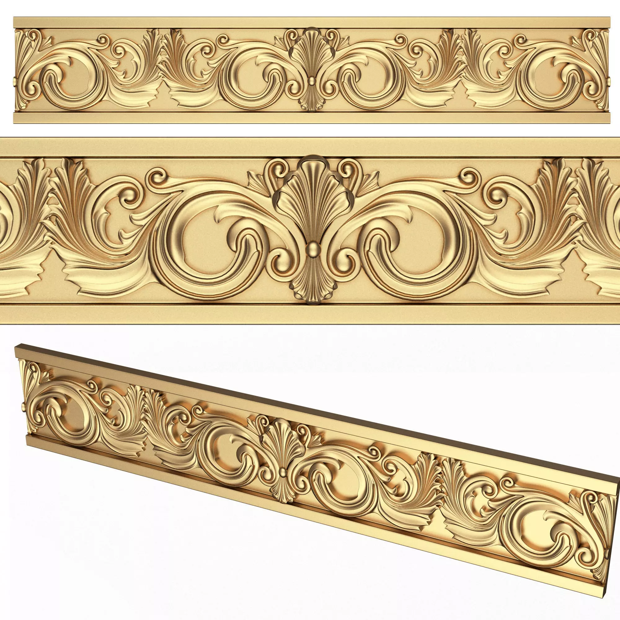 Ornament Element Molding 033 Low-poly 3D model
