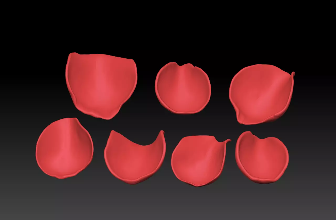 Rose petal 3D printing STL Download 3D print model