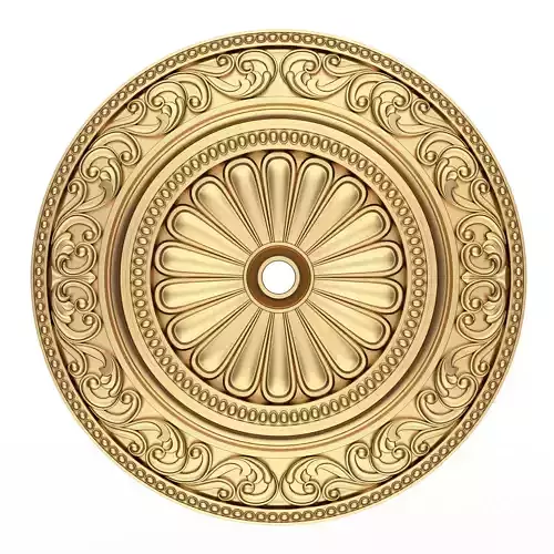 Ceiling Rosette 01 Low-poly 3D model
