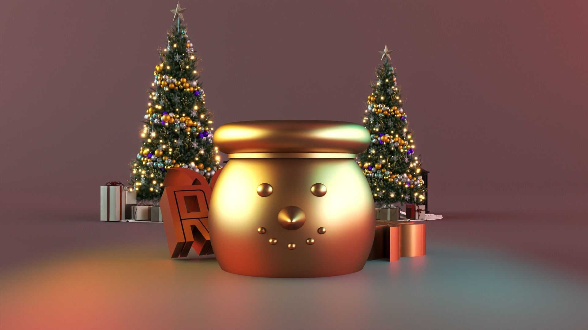 Snowman tealight warmer candle 3D print model_3
