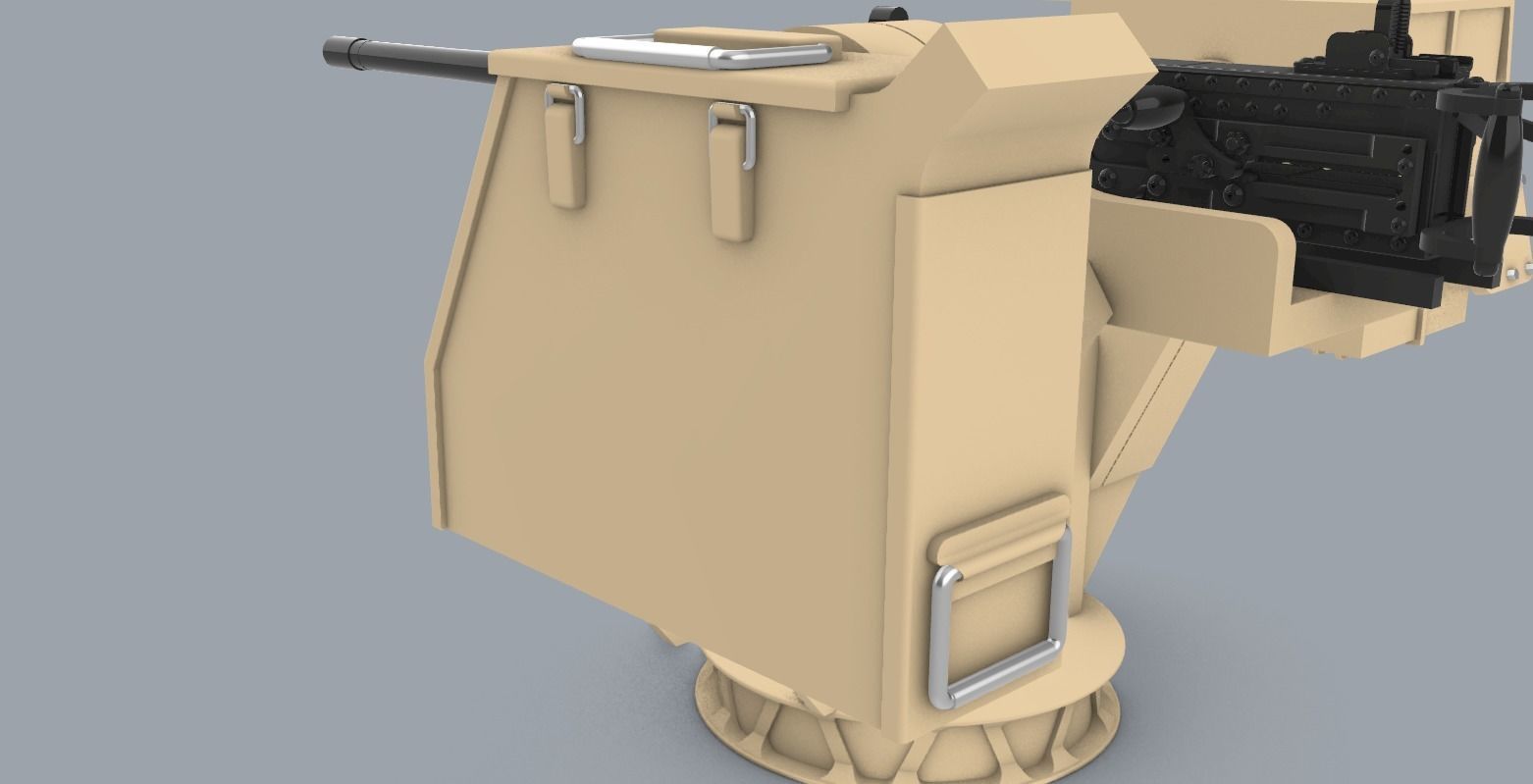 RCWS Eagle 2  Low-poly 3D model_6