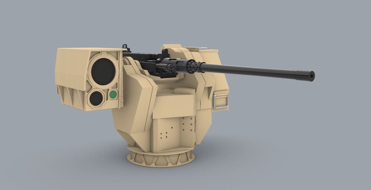 RCWS Eagle 2  Low-poly 3D model_4