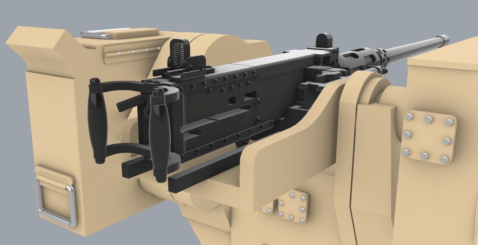 RCWS Eagle 2  Low-poly 3D model_15
