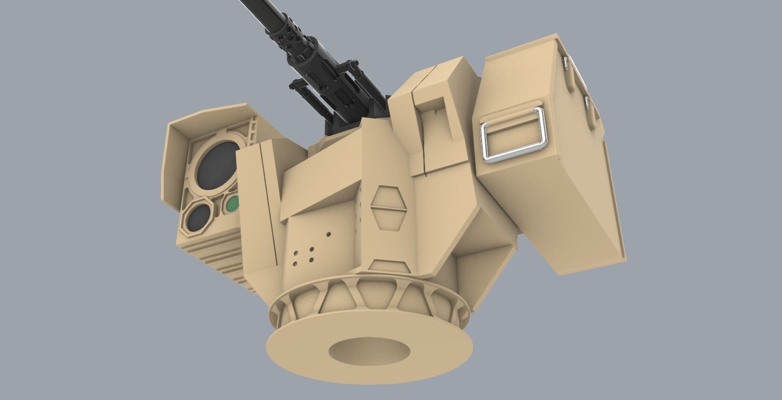 RCWS Eagle 2  Low-poly 3D model_22