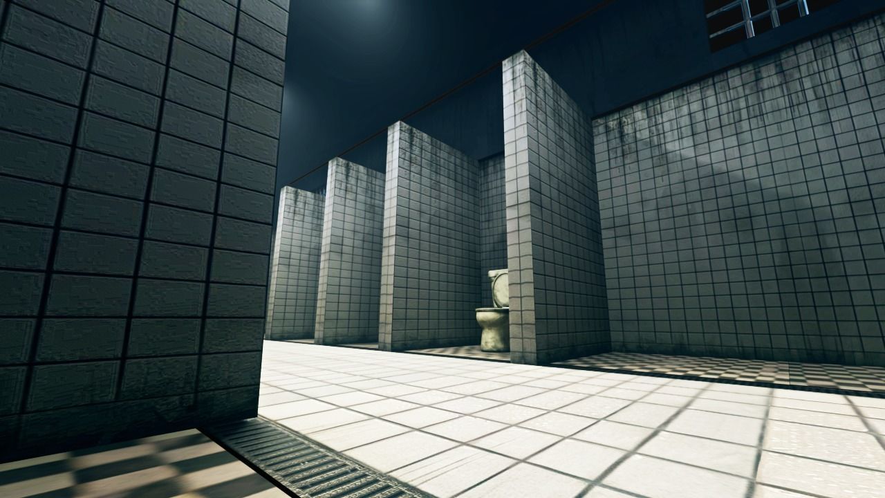 3D Scene of Public Bathroom 3D model_3