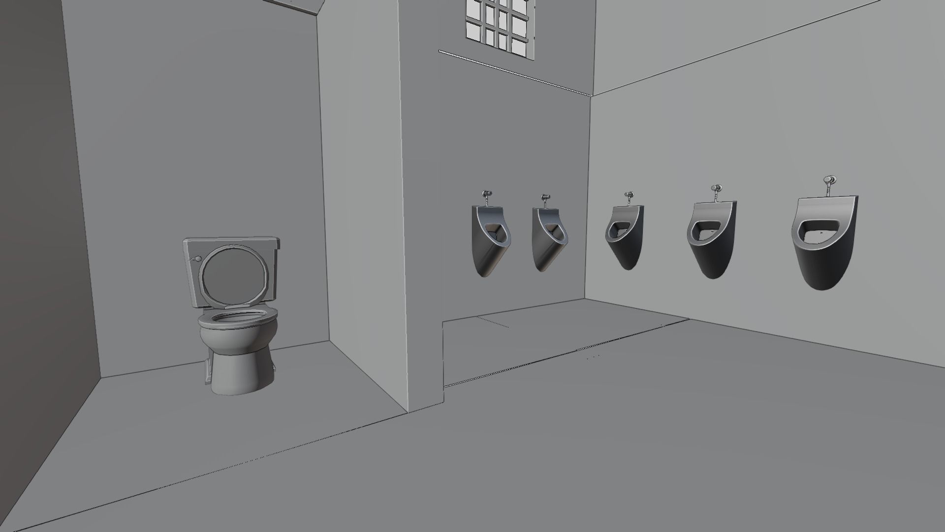 3D Scene of Public Bathroom 3D model_10