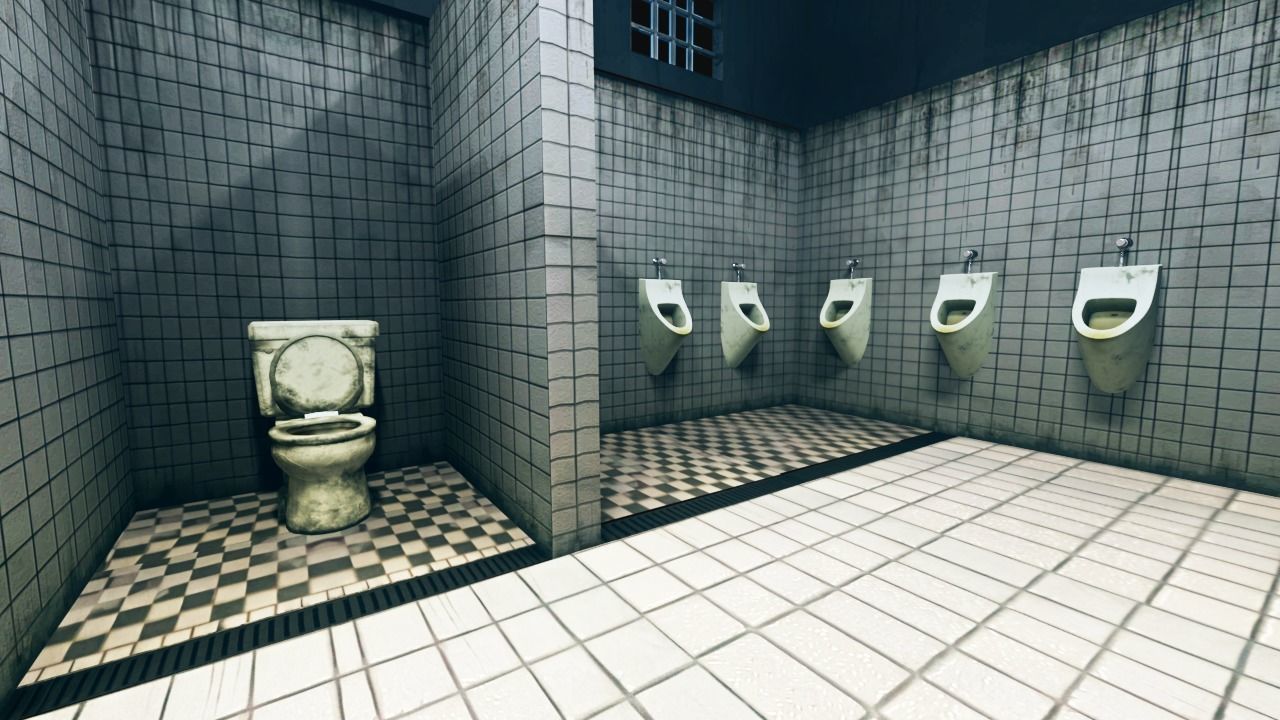 3D Scene of Public Bathroom 3D model_4