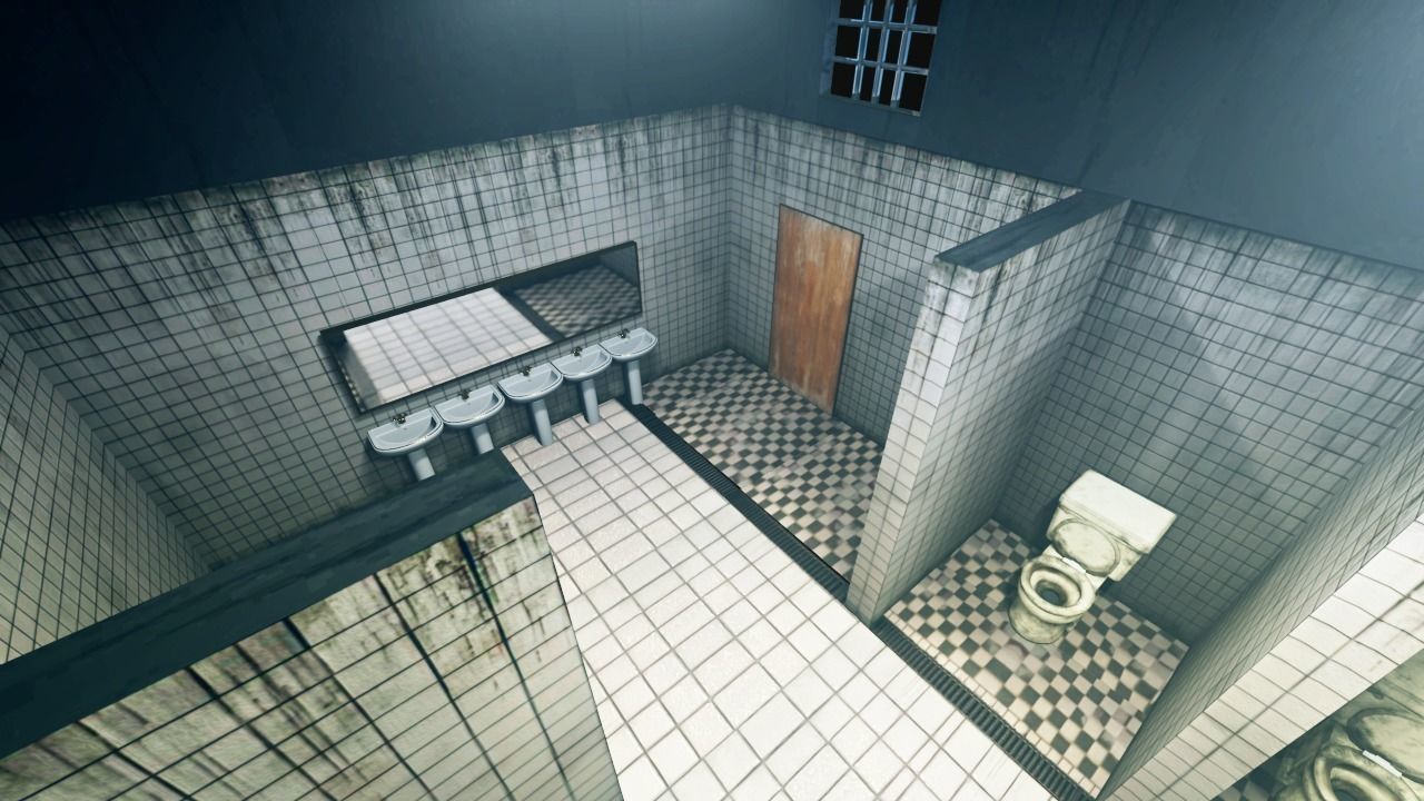 3D Scene of Public Bathroom 3D model_5