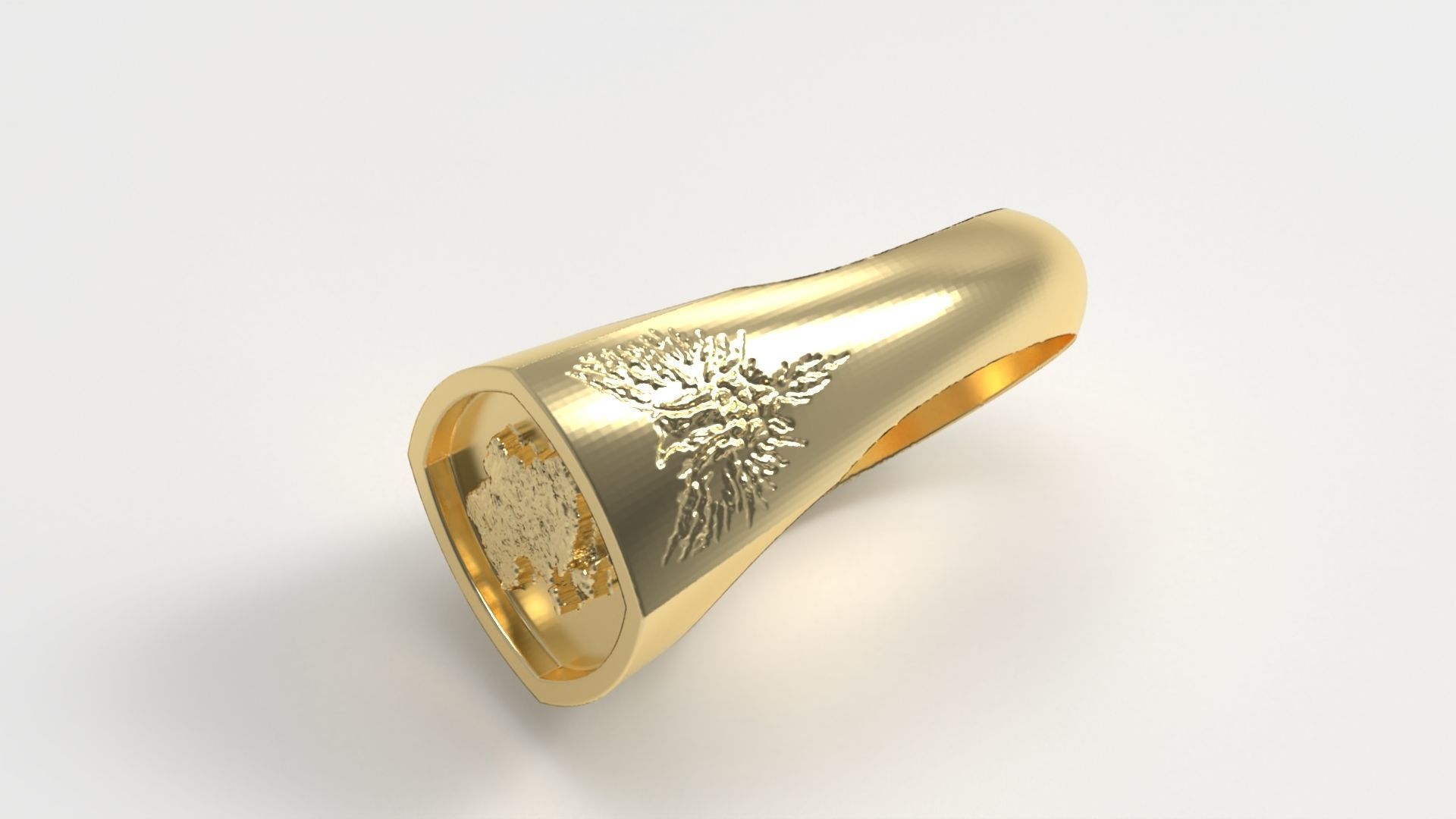 Ukrainian Ring 3D print model_7