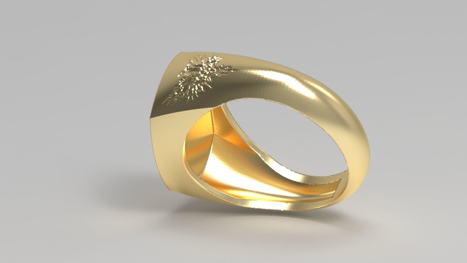 Ukrainian Ring 3D print model_9