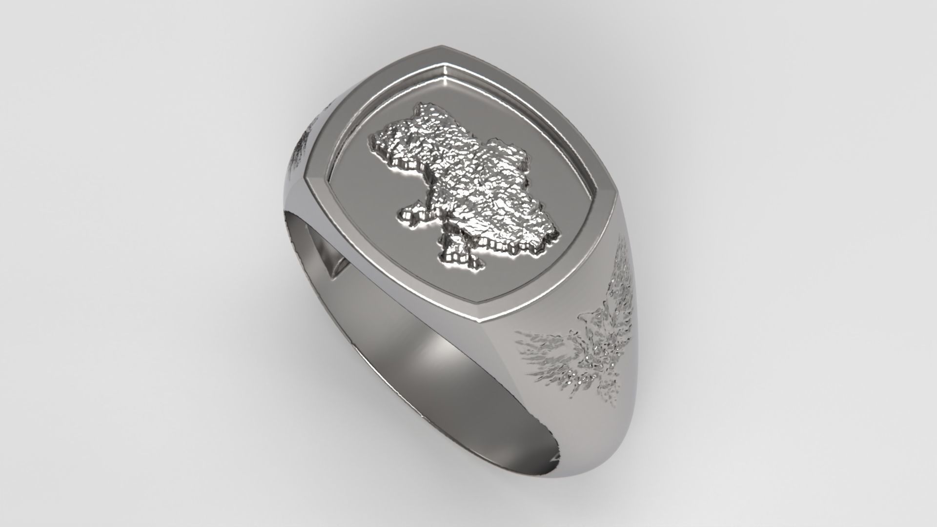 Ukrainian Ring 3D print model_19