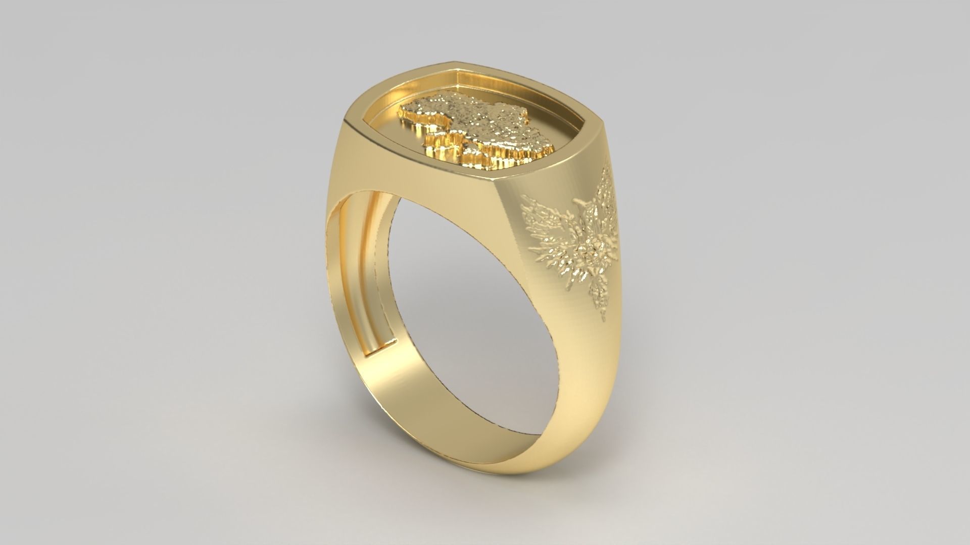 Ukrainian Ring 3D print model_15