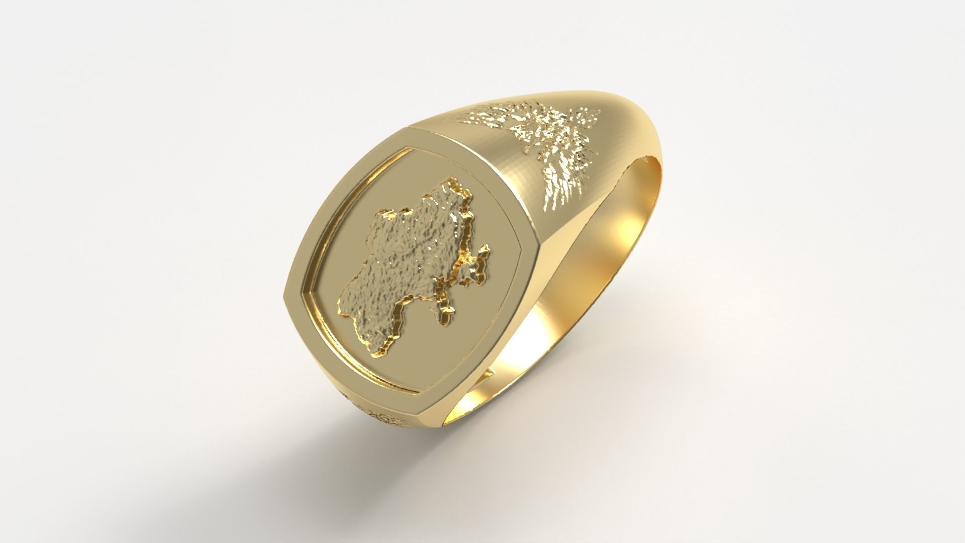 Ukrainian Ring 3D print model_5
