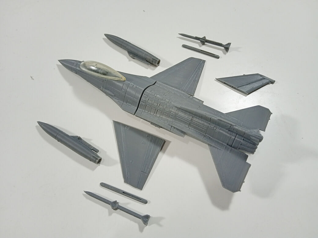 F-16 FIGHTING FALCON SCALE 1-72 PRINTABLE STL FILES 3D print model_3