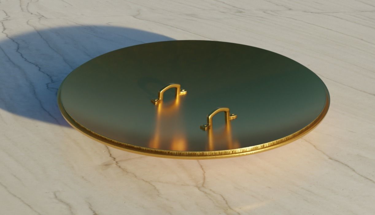 Spartan shield 3D model_3