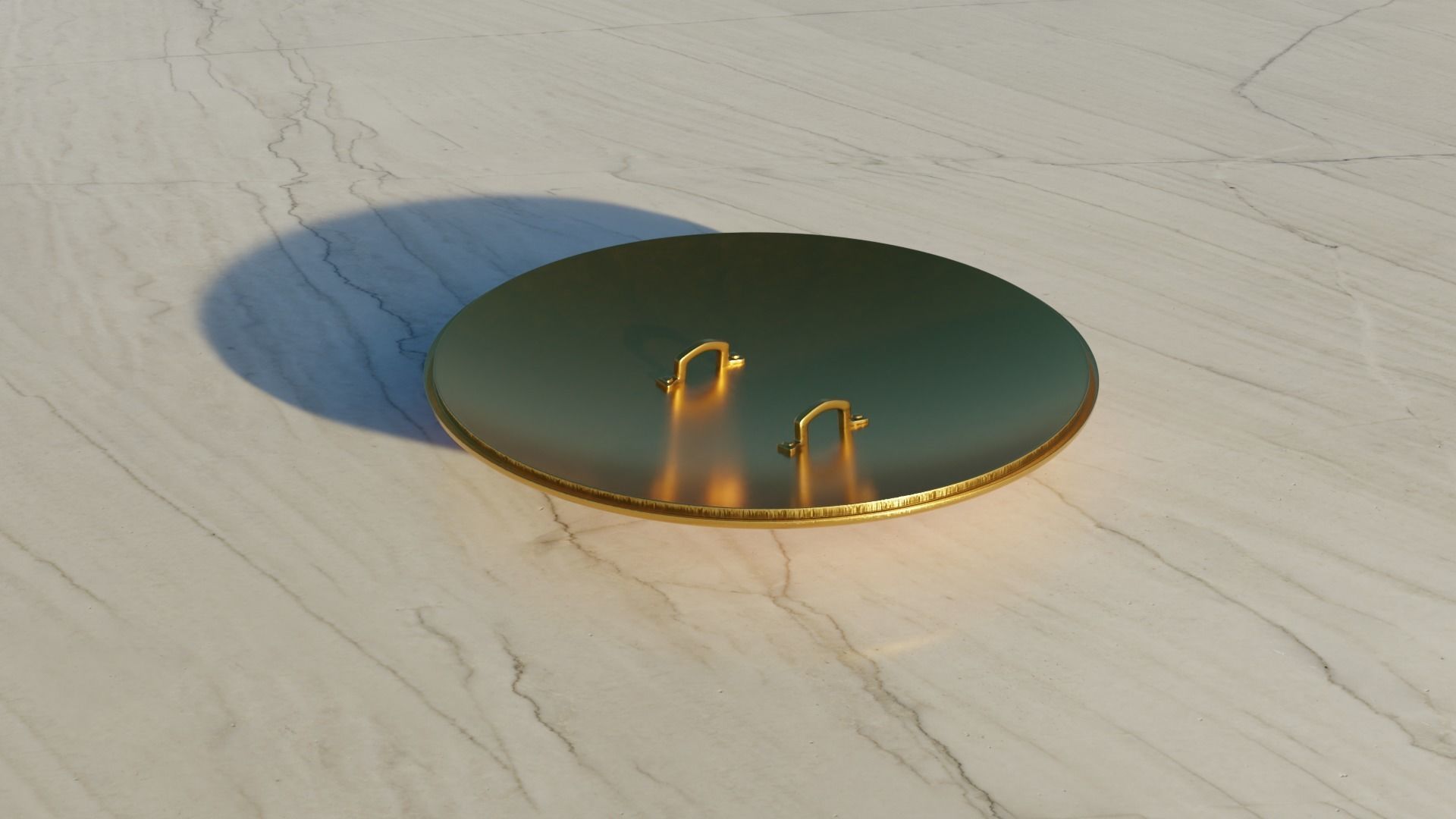 Spartan shield 3D model_1