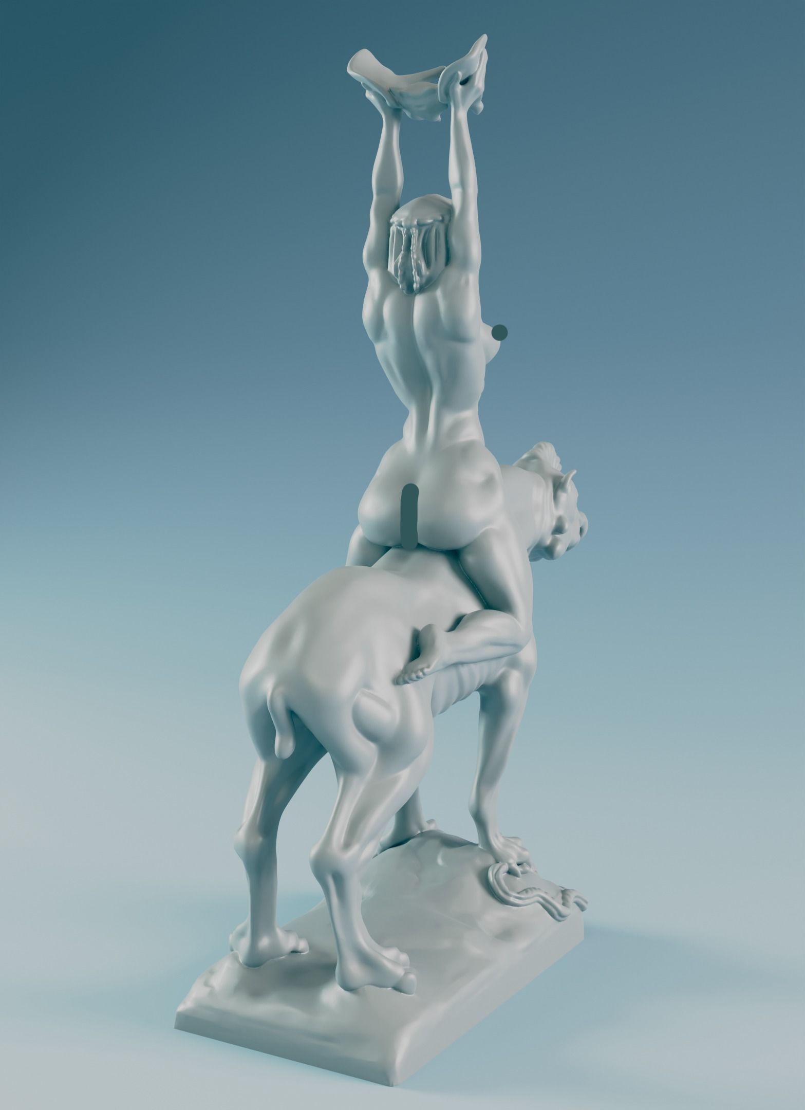 Maria Lionza 3D print model_5