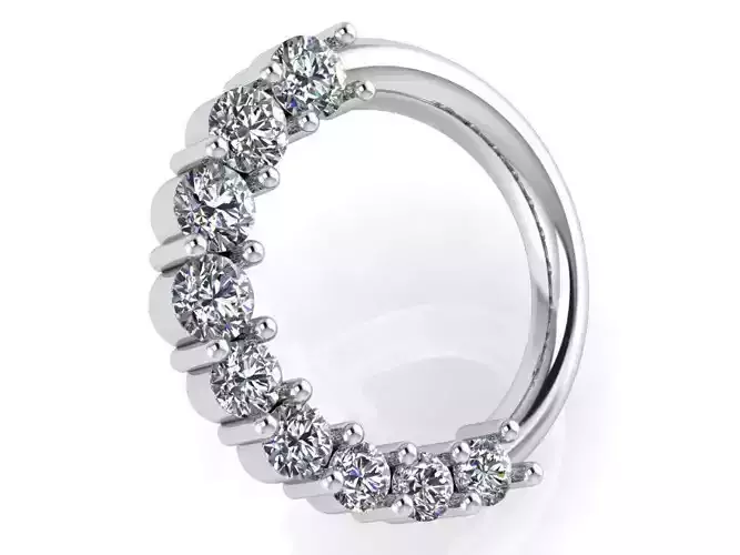 Circle Diamond Pendant 0195