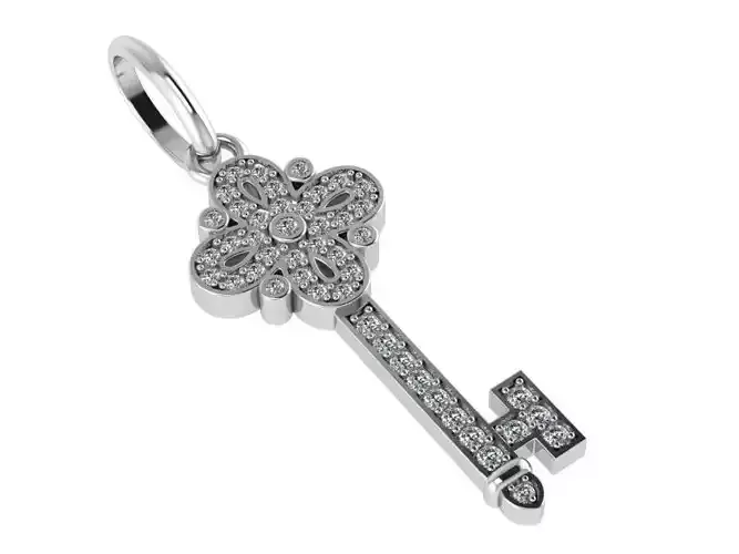 Key Diamond Pendant 0198 3D print model