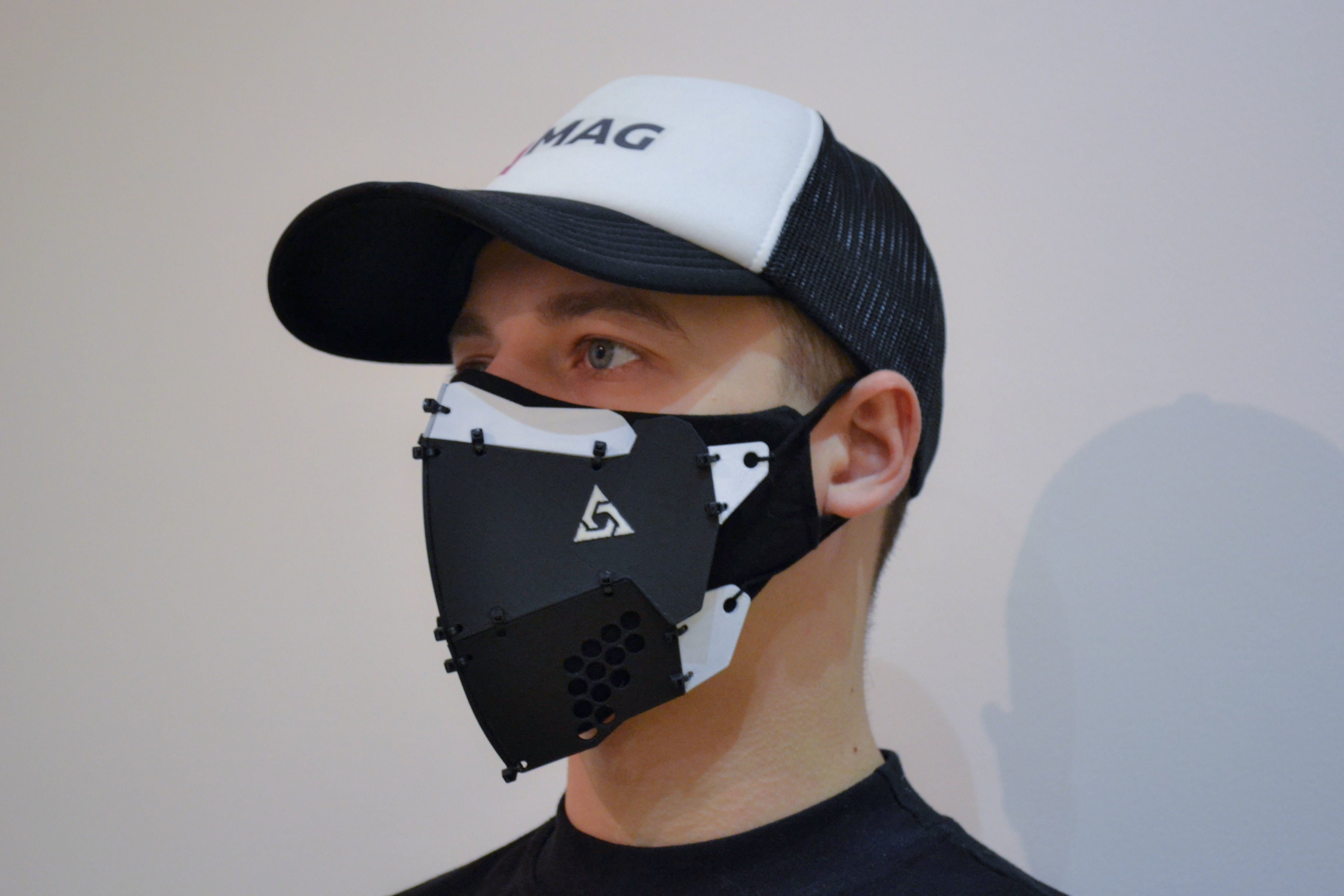 Techwear Cyberpunk Mask Puck 3D Model STL 3D print model_4