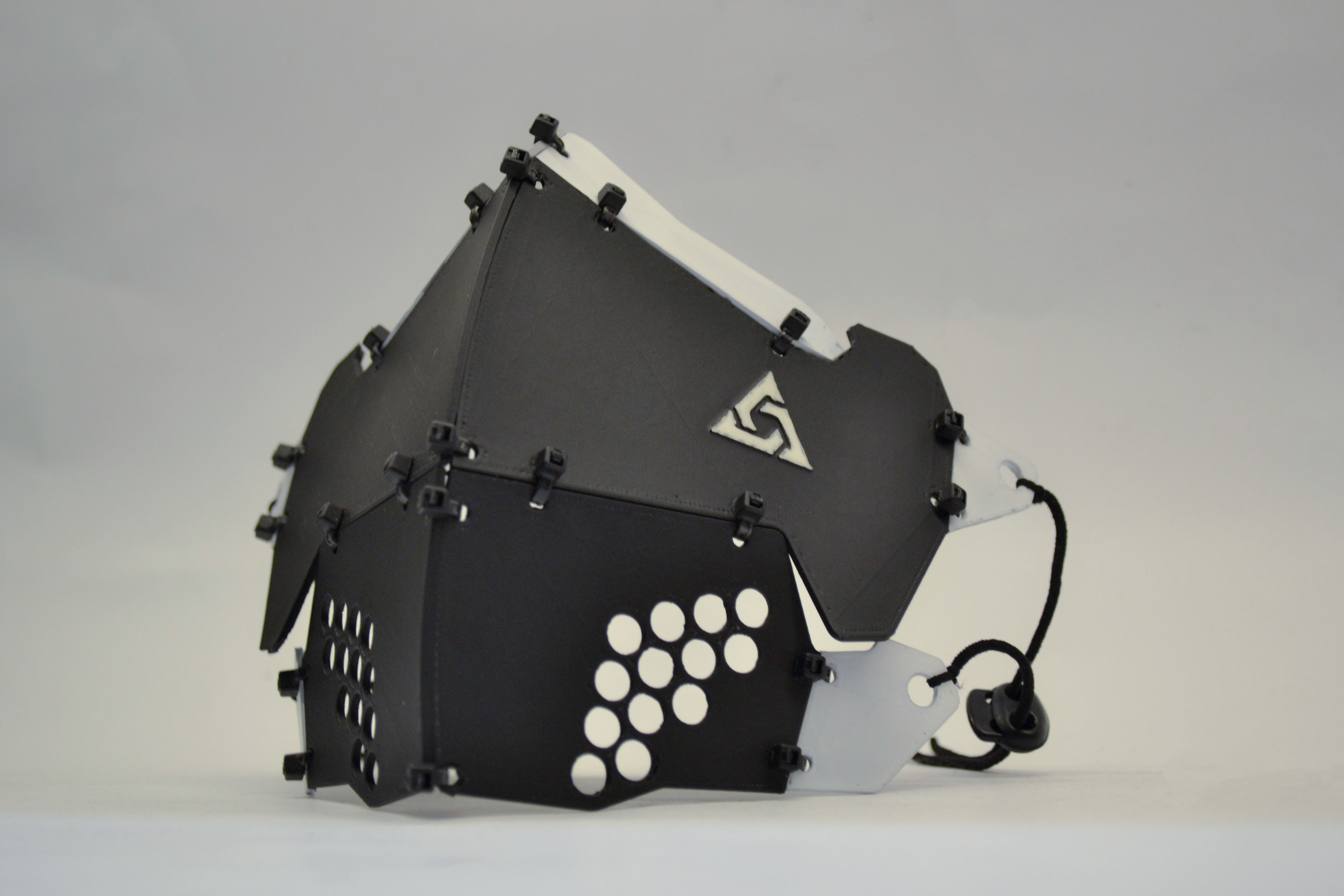 Techwear Cyberpunk Mask Puck 3D Model STL 3D print model_3