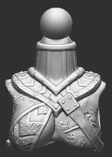 Amazon Warrior Top for Mythic Legions 3D print model_0