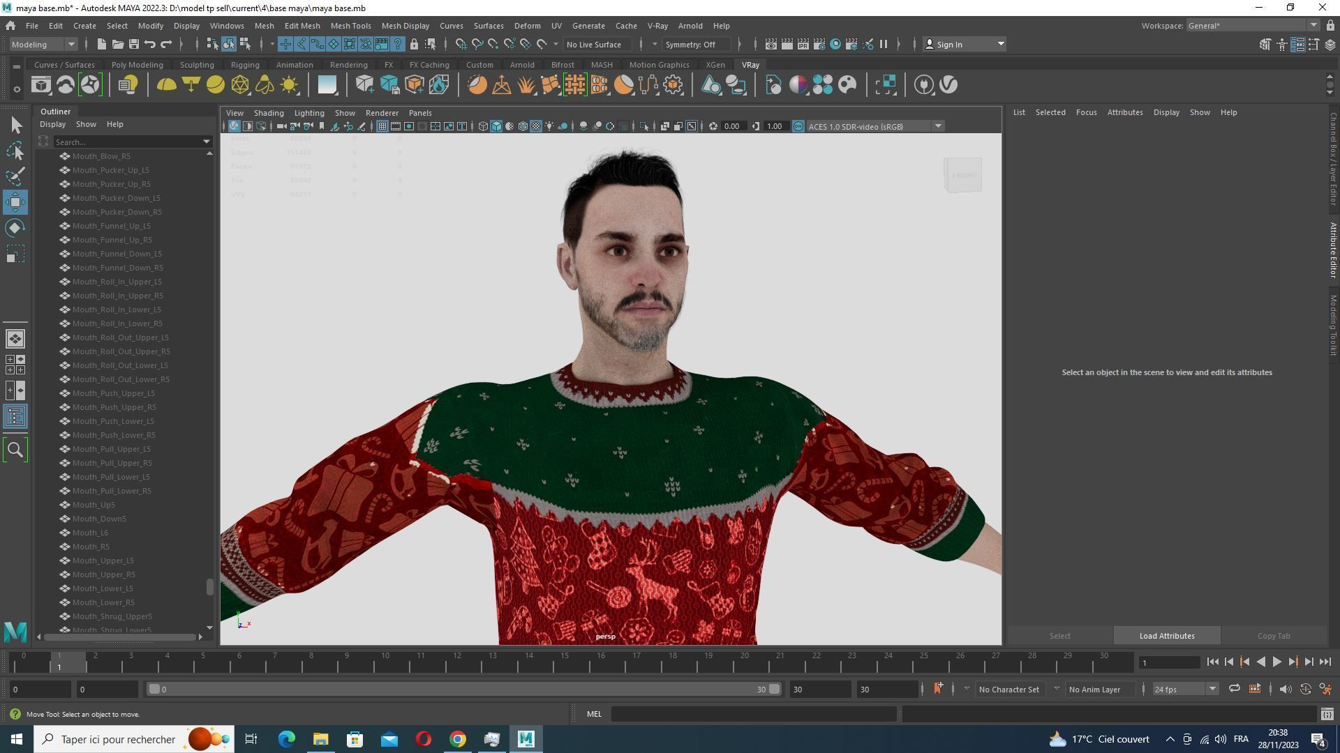 Yuletide Joy - Kiven In Grampon And Evergreen Reverie Attire Low-poly 3D model_30