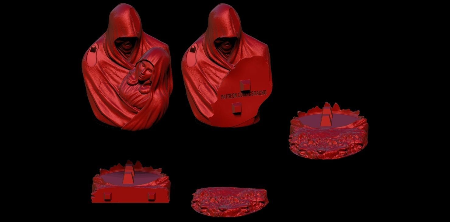 Fan Art - Deathstroke - Statue 3D print model_12