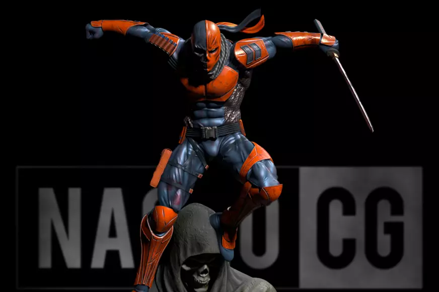 Fan Art - Deathstroke - Statue 3D print model_0